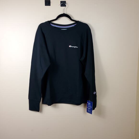 Champion Tops - Champion Black Powerblend Boyfriend Graphic Crewneck Sweatshirt Size XL